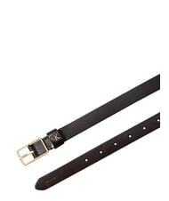 CALVIN KLEIN CLASSIC BUCKLE Curea de piele argint delicios/antic - Curele - 3