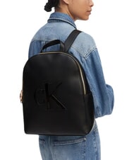 CALVIN KLEIN BOLD CK Rucsac pentru laptop, cu un singur buzunar pe negru - Genți femei - 2