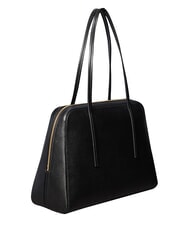 CALVIN KLEIN FOIL LOGO Geantă de umăr XL nucă de cocos neagră/prăjită - Genți femei - 3