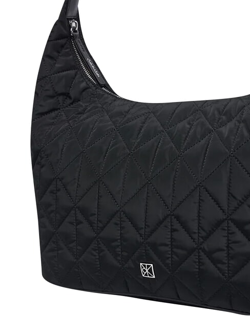 QUILTED NYLON Geantă de umăr pe negru - Genți femei
