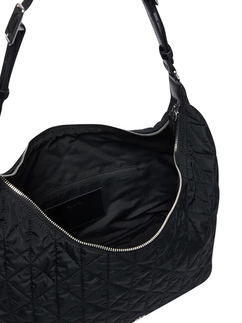 QUILTED NYLON Geantă de umăr pe negru - Genți femei