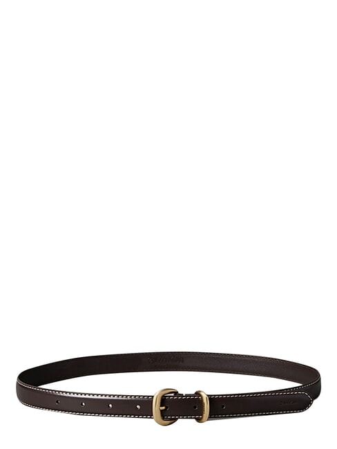 2PIECE LOGO Curea de piele negru ck / nichel antic - Curele