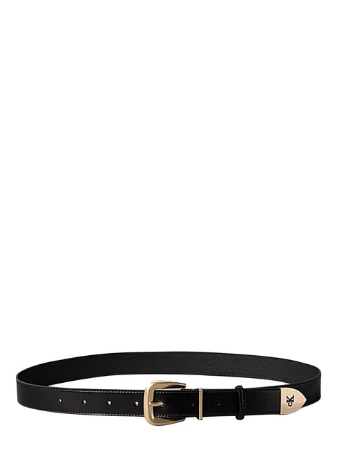 HW END TIP Curea de piele negru / auriu deschis antic - Curele
