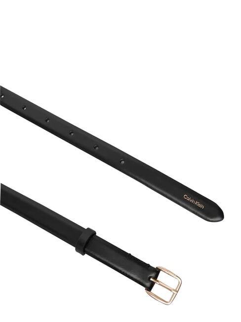 ESSENTIAL BUCKLE Curea de piele negru / auriu deschis antic - Curele