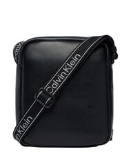 CALVIN KLEIN BOLD LOGO WEBBING Geantă de umăr pe negru - Genți de umăr bărbați - 4