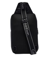 CALVIN KLEIN BOLD LOGO WEBBING Geantă de umăr pe negru - Genți de umăr bărbați - 3