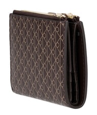 CALVIN KLEIN EMBLEM AOP Portofel cu fermoar dublu aop negru - Portofele femei - 3