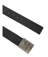CALVIN KLEIN SSNL MONO Curea de piele negru/argintiu antic - Curele - 3