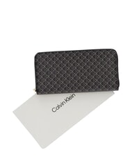 CALVIN KLEIN EMBLEM AOP Portofel cu fermoar aop negru - Portofele femei - 3