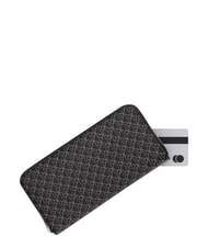 CALVIN KLEIN EMBLEM AOP Portofel cu fermoar aop negru - Portofele femei - 4