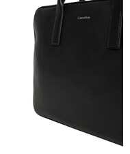 CALVIN KLEIN RAISED Geantă pentru laptop, cu curea de umăr pe negru - Serviete birou - 4