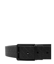 CALVIN KLEIN WARMTH BUCKLE Curea de piele negru/negru mat - Curele - 2