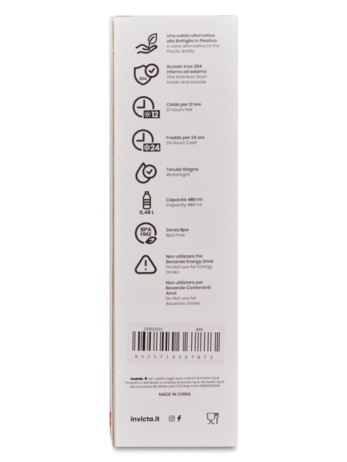 SLIM PLAIN Sticlă termică 0,48 l negru - Sticle termice