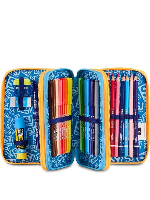 JOYFUL PINS BOY Penar cu trusă școlară BLUE PRINT - Penare și accesorii
