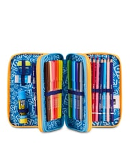 SJGANG JOYFUL PINS BOY Penar cu trusă școlară BLUE PRINT - Penare și accesorii - 2