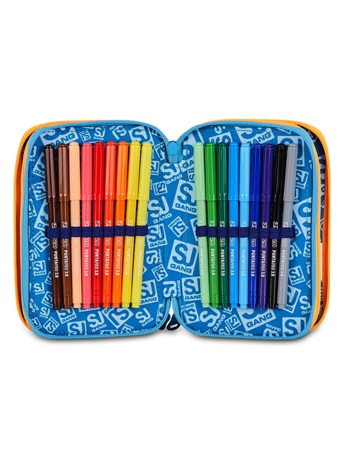 JOYFUL PINS BOY Penar cu trusă școlară BLUE PRINT - Penare și accesorii