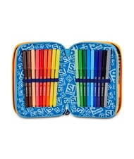SJGANG JOYFUL PINS BOY Penar cu trusă școlară BLUE PRINT - Penare și accesorii - 4