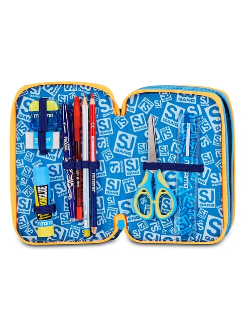 JOYFUL PINS BOY Penar cu trusă școlară BLUE PRINT - Penare și accesorii
