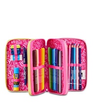 SJGANG JOYFUL PINS GIRL Penar cu trusă școlară fuxiafluo - Penare și accesorii - 2