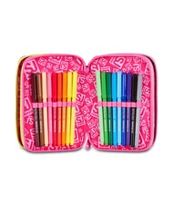 SJGANG JOYFUL PINS GIRL Penar cu trusă școlară fuxiafluo - Penare și accesorii - 4
