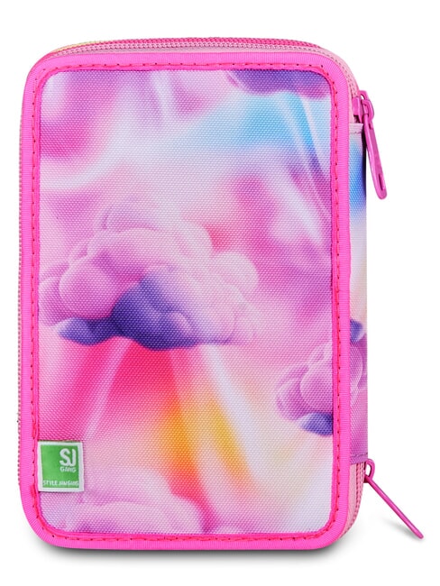 JOYFUL PINS GIRL Penar cu trusă școlară fuxiafluo - Penare și accesorii