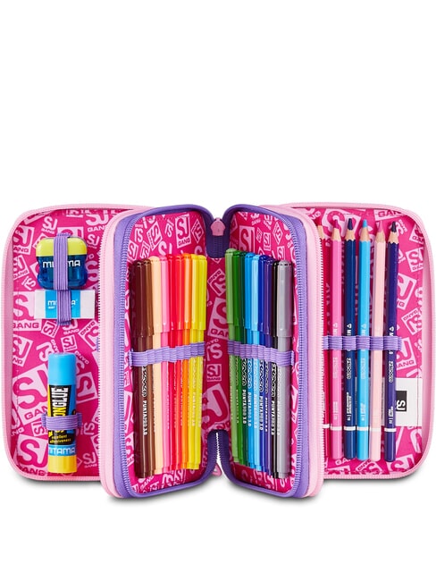GLOWCAT Penar cu trusă școlară liliac moale - Penare și accesorii