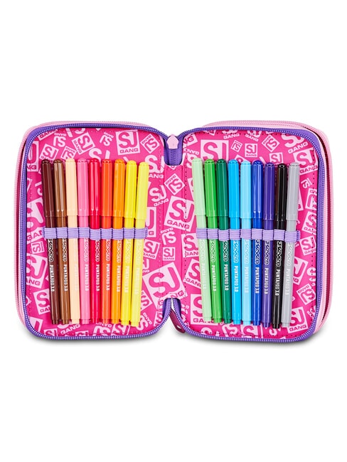 GLOWCAT Penar cu trusă școlară liliac moale - Penare și accesorii