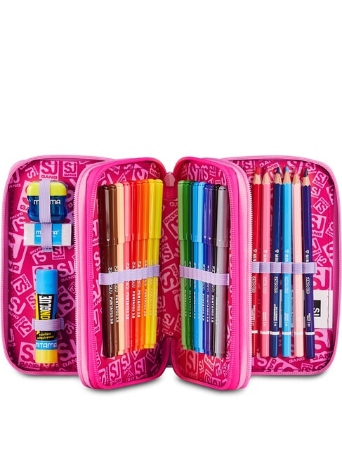 SOFT POUCH GIRL Penar cu trusă școlară păpușă roz - Penare și accesorii