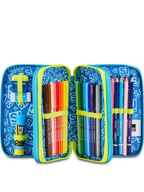 GLOWGAME Penar cu trusă școlară galben fluorescent - Penare și accesorii