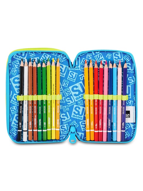 GLOWGAME Penar cu trusă școlară galben fluorescent - Penare și accesorii