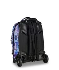 INVICTA PLUG FANTASY Rucsac detașabil tip troler flori turcoaz - Rucsacuri cu role - 2