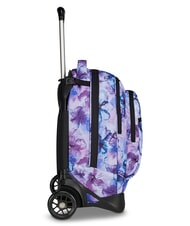 INVICTA PLUG FANTASY Rucsac detașabil tip troler flori turcoaz - Rucsacuri cu role - 5