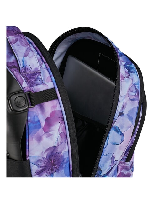 PLUG FANTASY Rucsac detașabil tip troler flori turcoaz - Rucsacuri cu role