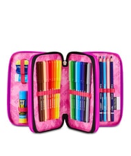 SEVEN PLUMPY LINE GIRL Penar cu trusă școlară negru - Penare și accesorii - 2