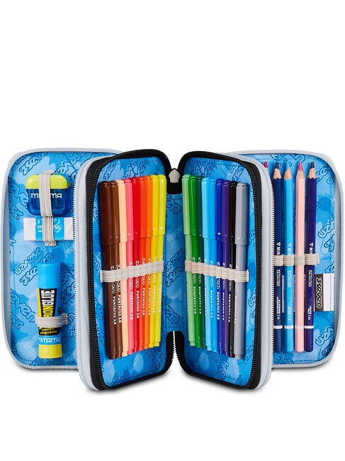 PLUMPY LINE BOY Penar cu trusă școlară negru - Penare și accesorii