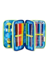 SEVEN BLU FUSION Penar cu trusă școlară fluorescent turcoaz - Penare și accesorii - 2