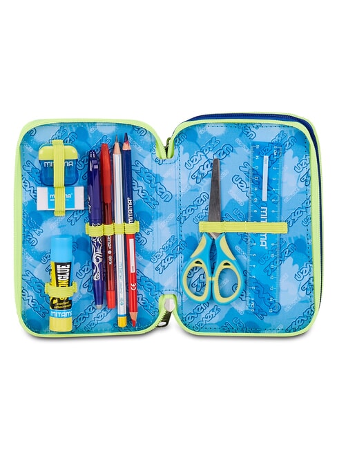 BLU FUSION Penar cu trusă școlară fluorescent turcoaz - Penare și accesorii
