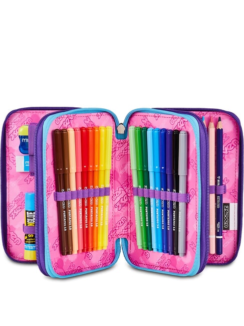 PINK FUSION Penar cu trusă școlară Trandafir - Penare și accesorii