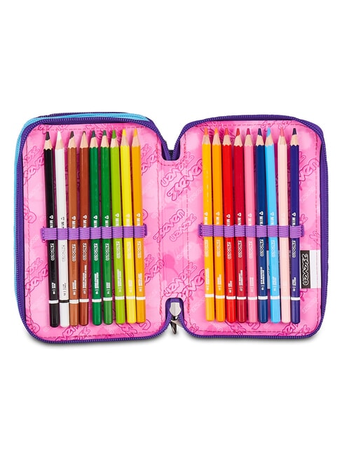 PINK FUSION Penar cu trusă școlară Trandafir - Penare și accesorii