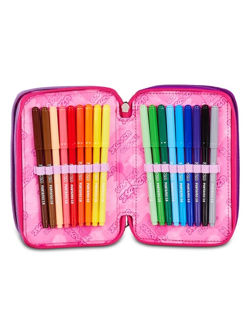 BUZZY NOTE GIRL Penar cu trusă școlară CYCLAMIN - Penare și accesorii
