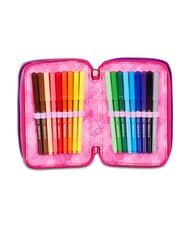 SEVEN BUZZY NOTE GIRL Penar cu trusă școlară CYCLAMIN - Penare și accesorii - 4
