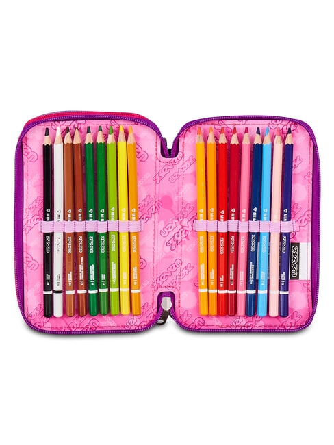 BUZZY NOTE GIRL Penar cu trusă școlară CYCLAMIN - Penare și accesorii