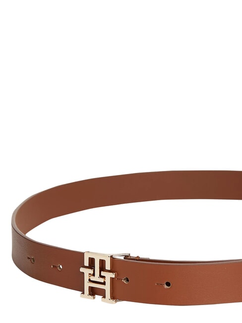 TH LOGO Curea de piele coniac - Curele