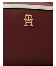 TOMMY HILFIGER TH GRACE Geantă de umăr mini catifea maro - Genți femei - 5