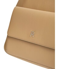 TOMMY HILFIGER TH ICON Rucsac cu buzunar frontal kaki clasic - Genți femei - 5