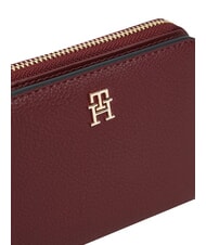 TOMMY HILFIGER TH ICON Portofel pliabil catifea maro - Portofele femei - 4