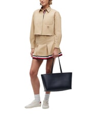 TOMMY HILFIGER TJW MUST Geantă de umăr XL, cu logo &icirc;n relief negru - Genți femei - 2