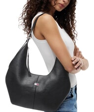 TOMMY HILFIGER TJW SLOUCHY Geantă de umăr, cu placă negru - Genți femei - 2