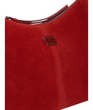 TOMMY HILFIGER TJW SLOUCHY Geantă de umăr, din piele &icirc;ntoarsă Roșu Arizona - Genți femei - 4