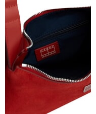 TOMMY HILFIGER TJW SLOUCHY Geantă de umăr, din piele &icirc;ntoarsă Roșu Arizona - Genți femei - 5